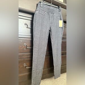 NWT Michael Kors Black and White Houndstooth Pants size medium